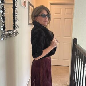 Black Shrug Faux fur